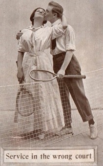 1910 Colonial Art - F.G. Henry Tennis Postcard