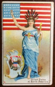 1901 Cope 1904 RJ Hill Flags Arms and Types of Nations America U.S.