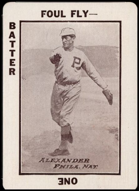 Grover Cleveland Alexander Barker Game Card